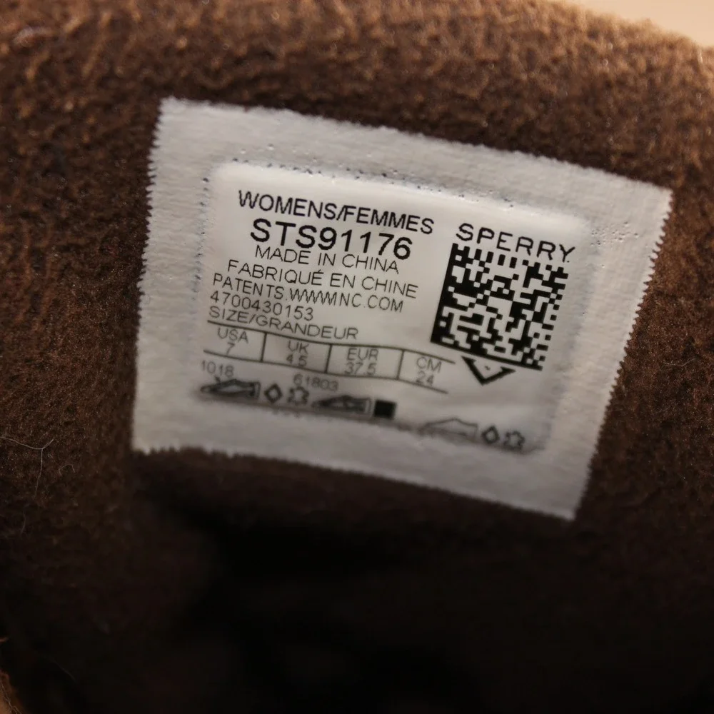 Sperry Saltwater Duck Boots Women 7 Brown Leather Waterproof STS91176 Ankle Boot